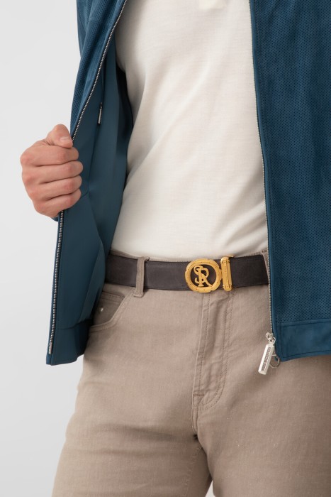 ремень  от бренда stefano ricci вид слева