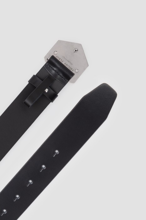 ремень  из кожи спереди