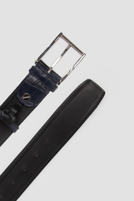 ремень  из кожи спереди
