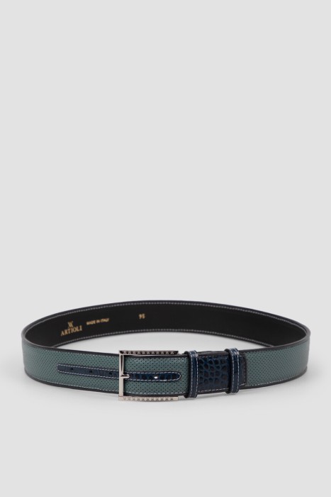 Товар с артикулом BELTS-492/40 PALLADIO LIGHT BLUE/BLUE вид сзади