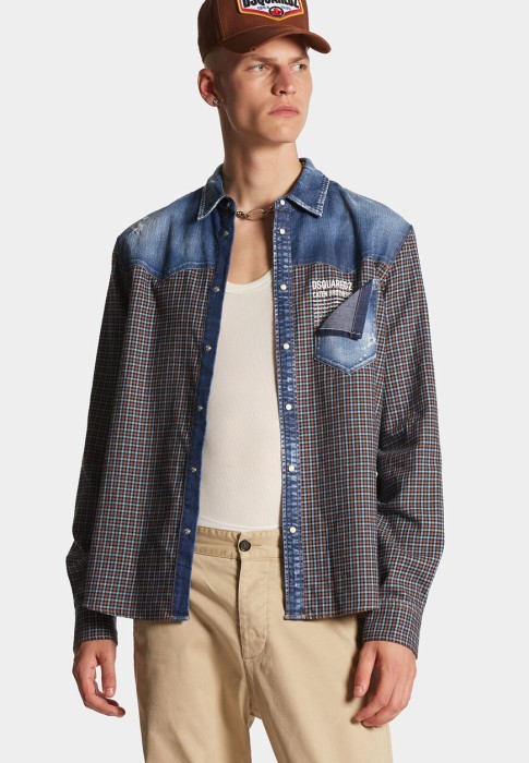 рубашка 2 от бренда dsquared вид слева