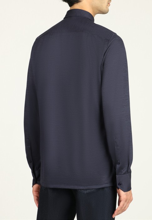 рубашка из натуральной шерсти  из англии вид сбоку