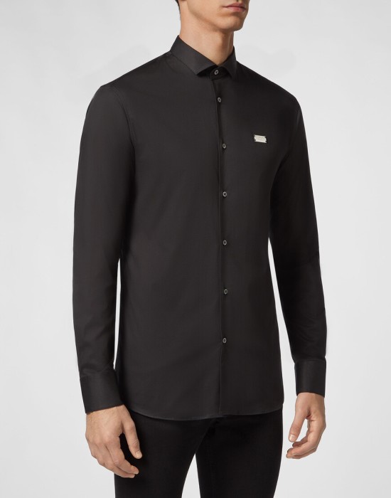 рубашка классическая  от бренда philipp plein вид слева