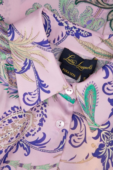 рубашка  модель boccale из полиэстера спереди