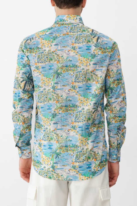 рубашка  модель из коллекции riviera hello capri по цене 25500 руб вид справа