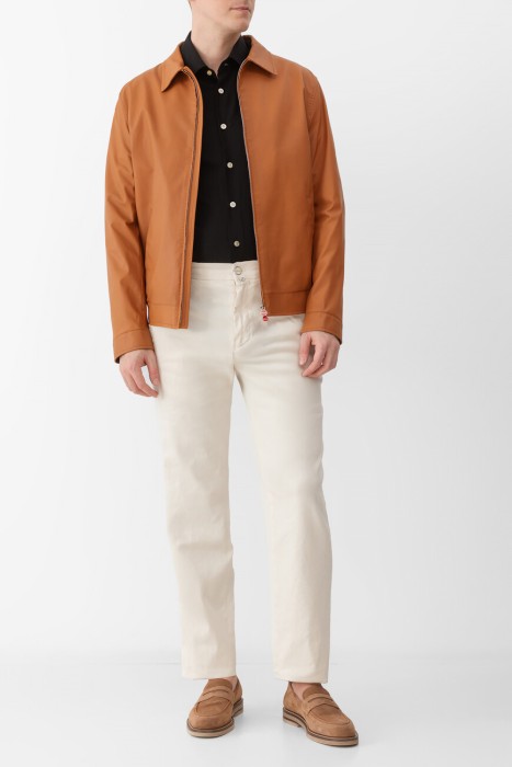 рубашка  модель «нерано» (`nerano`) из лиоцелловой ткани спереди