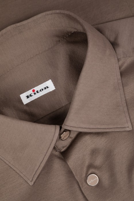 рубашка  модель «нерано» (`nerano`) из хлопка спереди