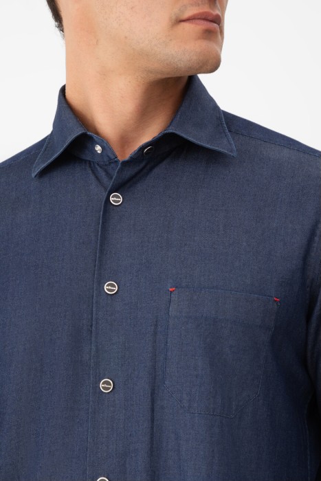 рубашка  модель nerano из италии вид сбоку