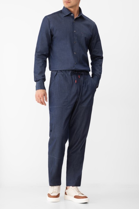 рубашка  модель nerano из хлопка спереди