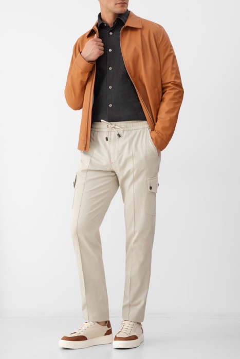 рубашка  модель nerano из хлопка спереди