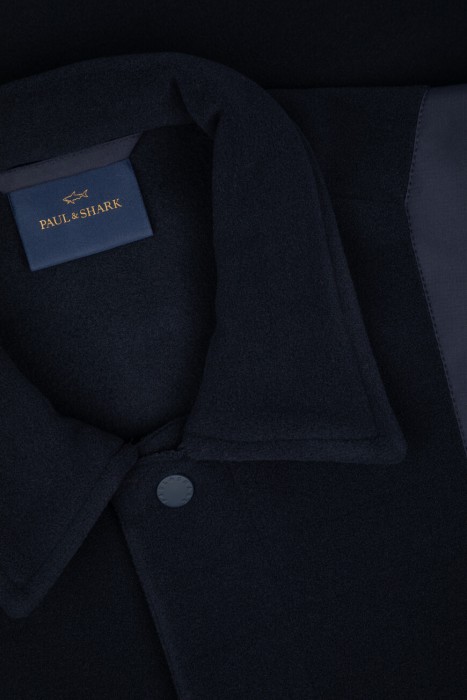 рубашка-овершот  из полиэстера спереди