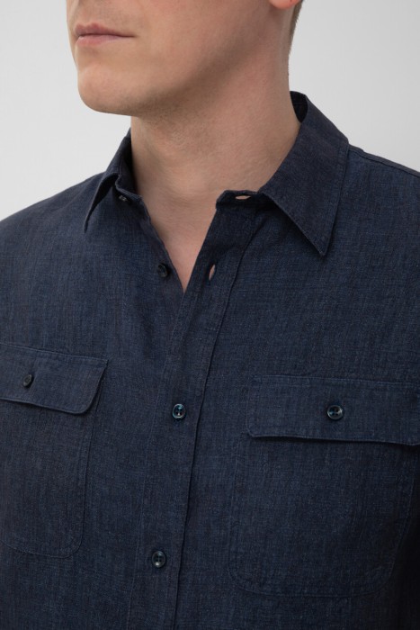 рубашка-овершот  из италии вид сбоку