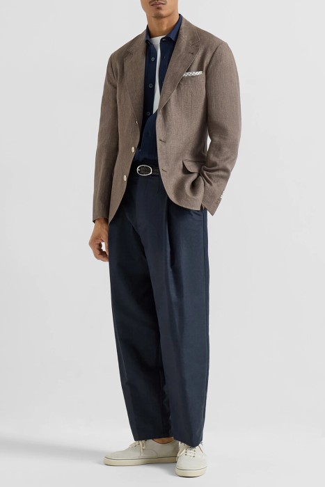 рубашка-поло  из хлопка спереди