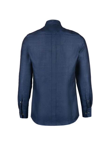 рубашка slim fit  от бренда damat вид слева