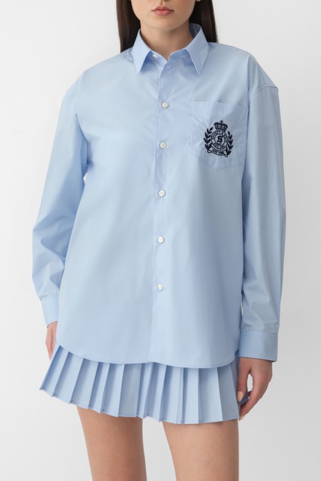 рубашка sporty rich модель h&w SI006612241BL59 фотография