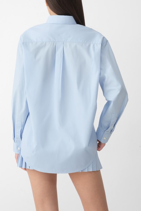 рубашка sporty rich модель h&w от бренда sporty & rich вид слева