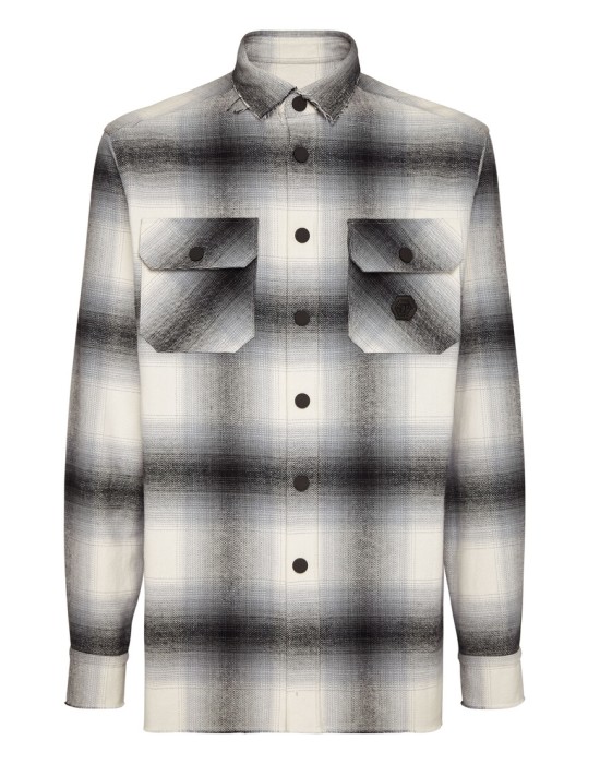 рубашка  от бренда philipp plein вид слева