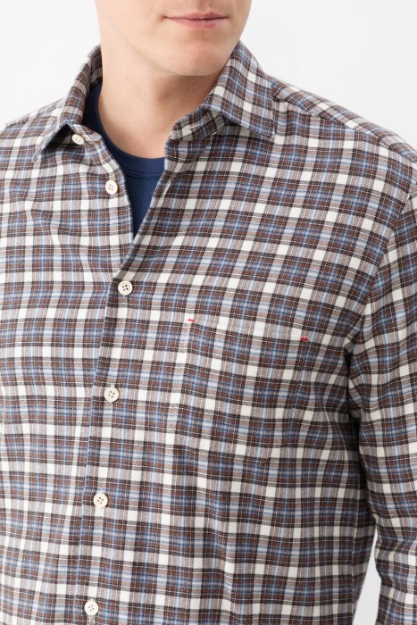 рубашка  из италии вид сбоку