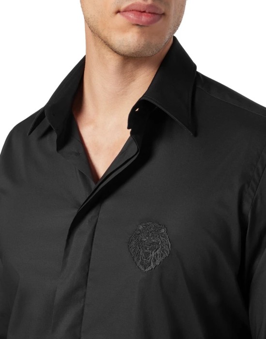 рубашка  из италии вид сбоку