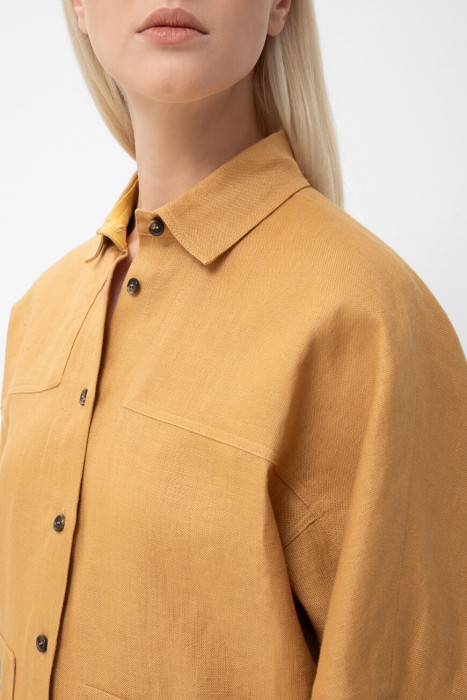 рубашка  из италии вид сбоку