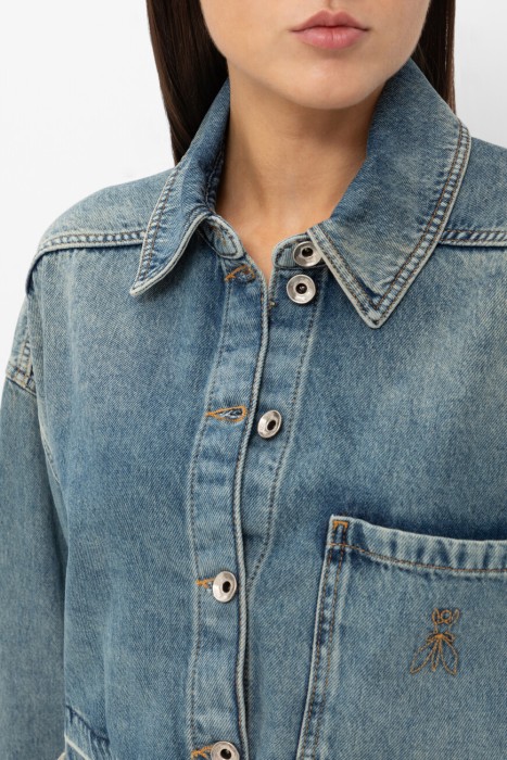 рубашка  из италии вид сбоку