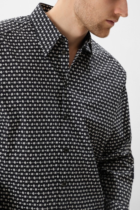 рубашка  из италии вид сбоку