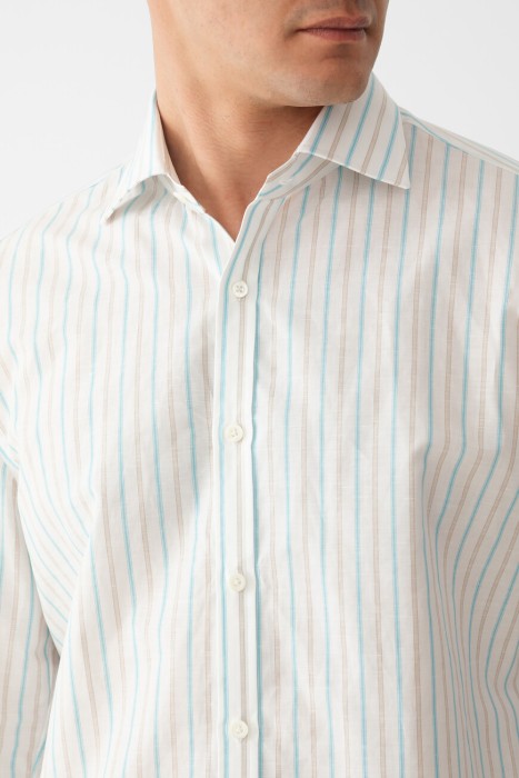 рубашка  из италии вид сбоку