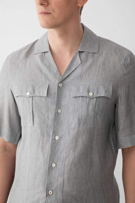 рубашка  из италии вид сбоку