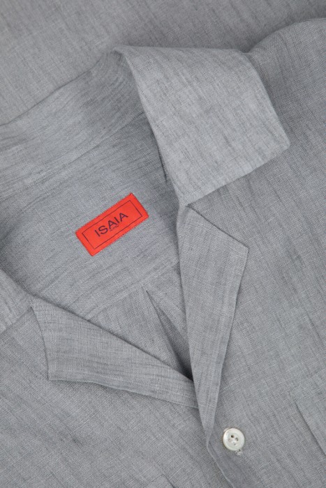 рубашка  из льна спереди