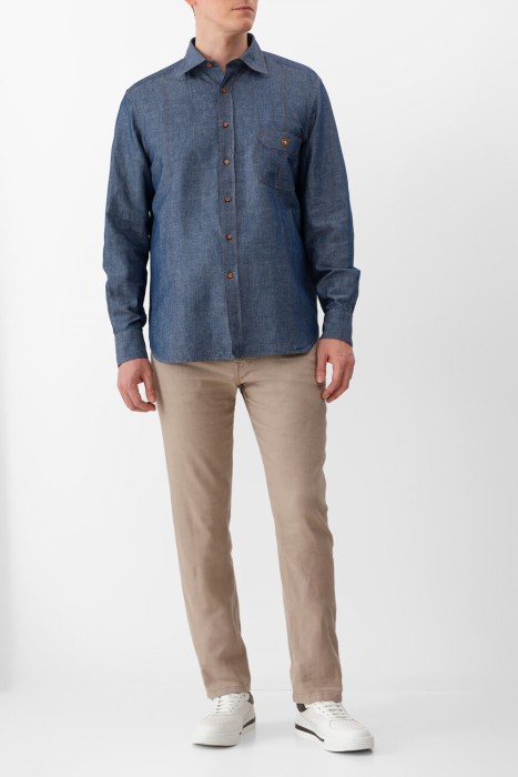 Товар синего цвета с внутренней стороны