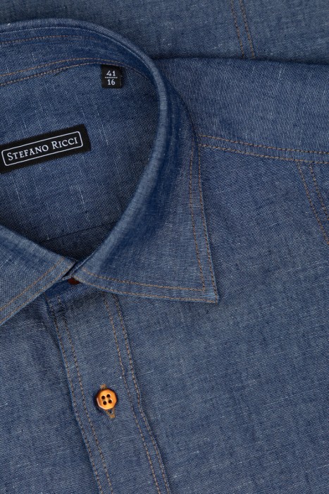 рубашка  из хлопка спереди