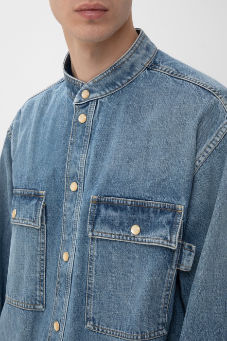 рубашка  из италии вид сбоку