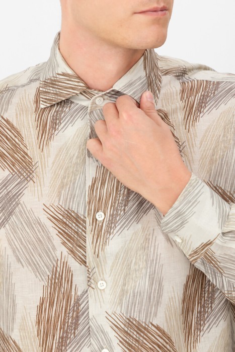 рубашка  из италии вид сбоку