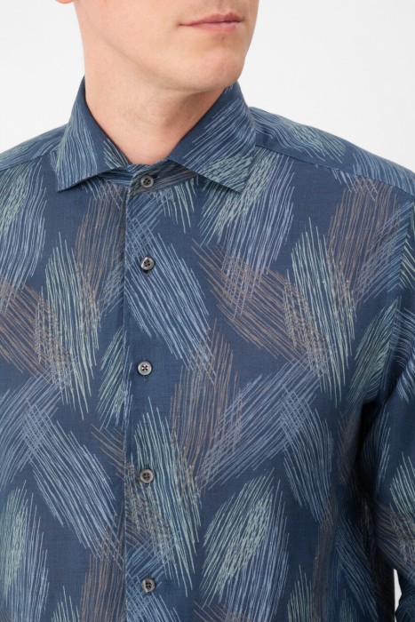 рубашка  из италии вид сбоку