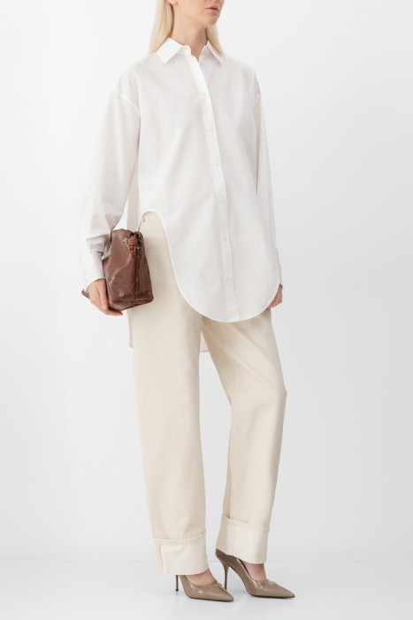 рубашка  из хлопка спереди