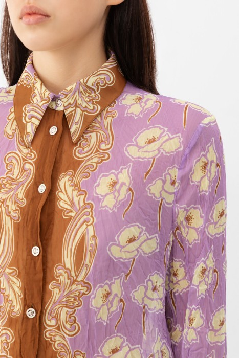 рубашка  из италии вид сбоку