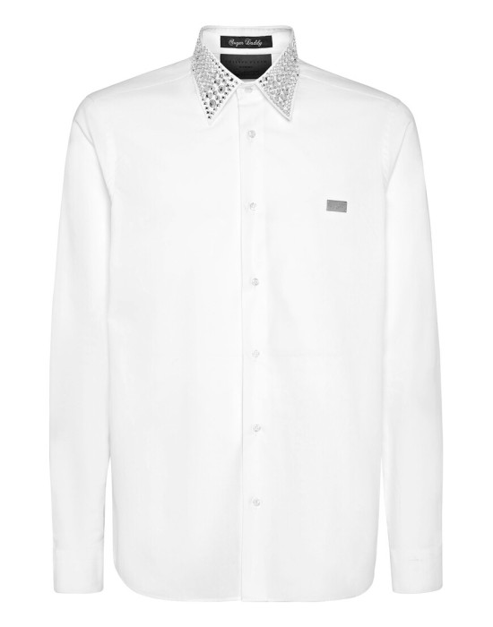 рубашка  от бренда philipp plein вид слева