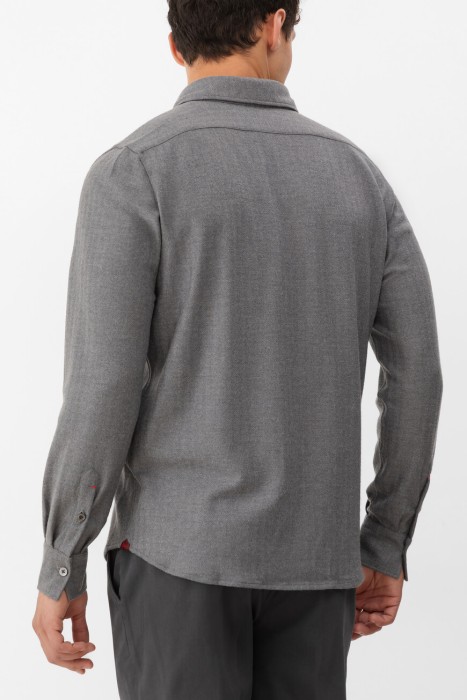 рубашка  от бренда isaia вид слева