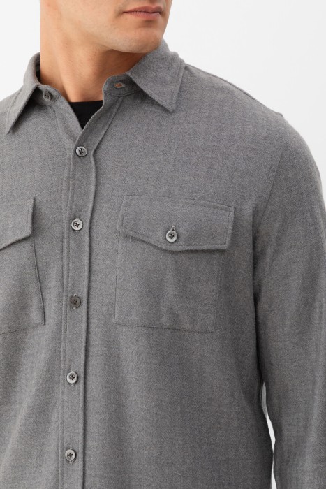 рубашка  из италии вид сбоку