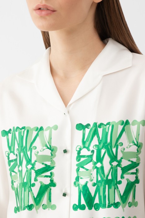 рубашка  из италии вид сбоку