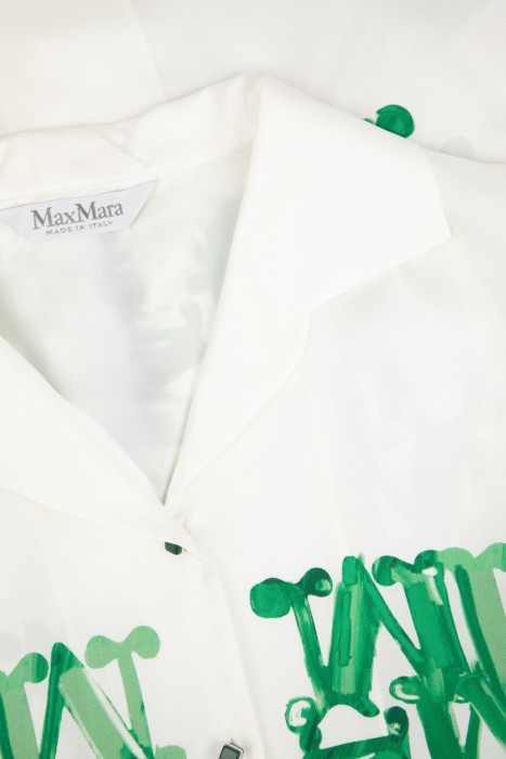 рубашка  из шелка спереди