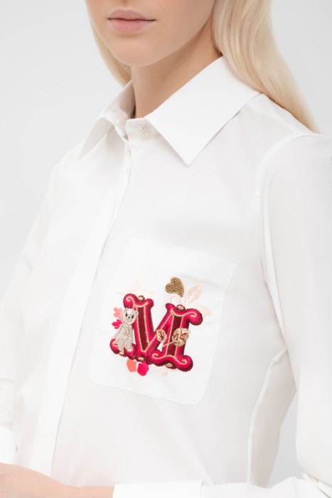 рубашка  из италии вид сбоку