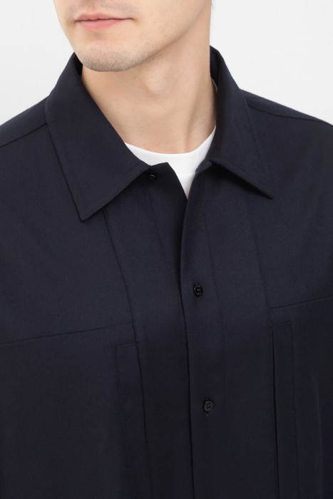 рубашка  из италии вид сбоку