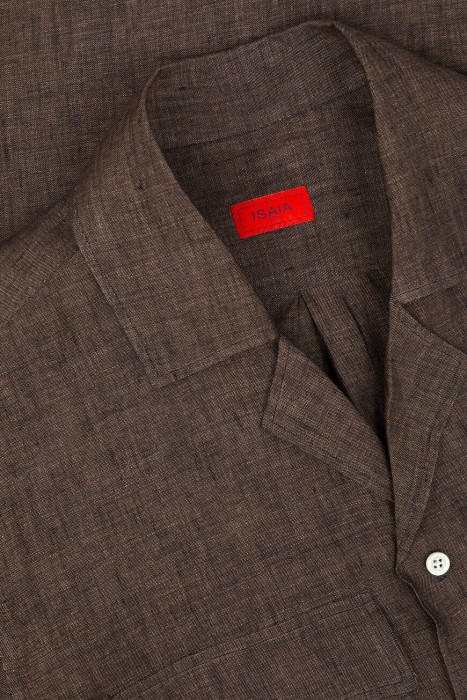 рубашка  из льна спереди