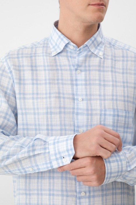 рубашка  из англии вид сбоку