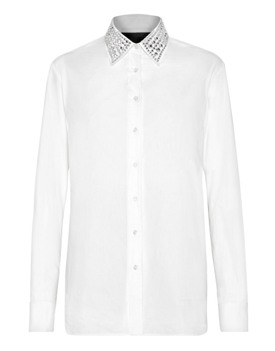 рубашка  от бренда philipp plein вид слева