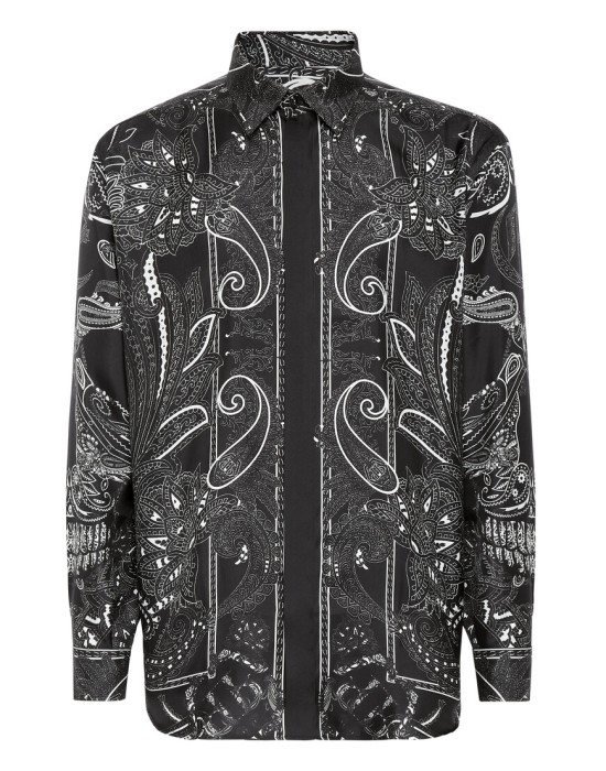 рубашка  от бренда philipp plein вид слева