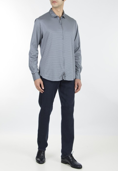 рубашка  из италии вид сбоку