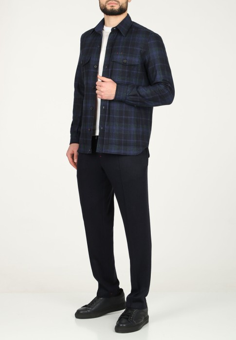 рубашка  от бренда isaia вид слева