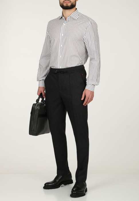 рубашка  от бренда isaia вид слева